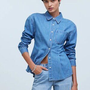 Madewell Denim Darted Button-Up Shirt